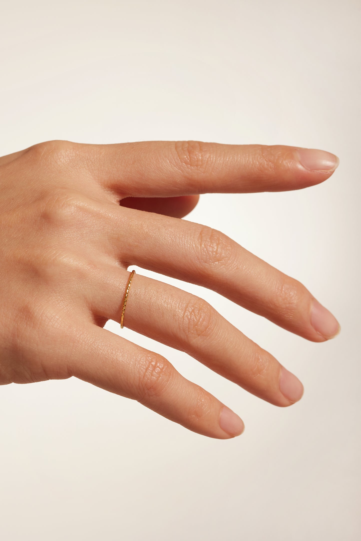 Twisted Whisper Gold Ring