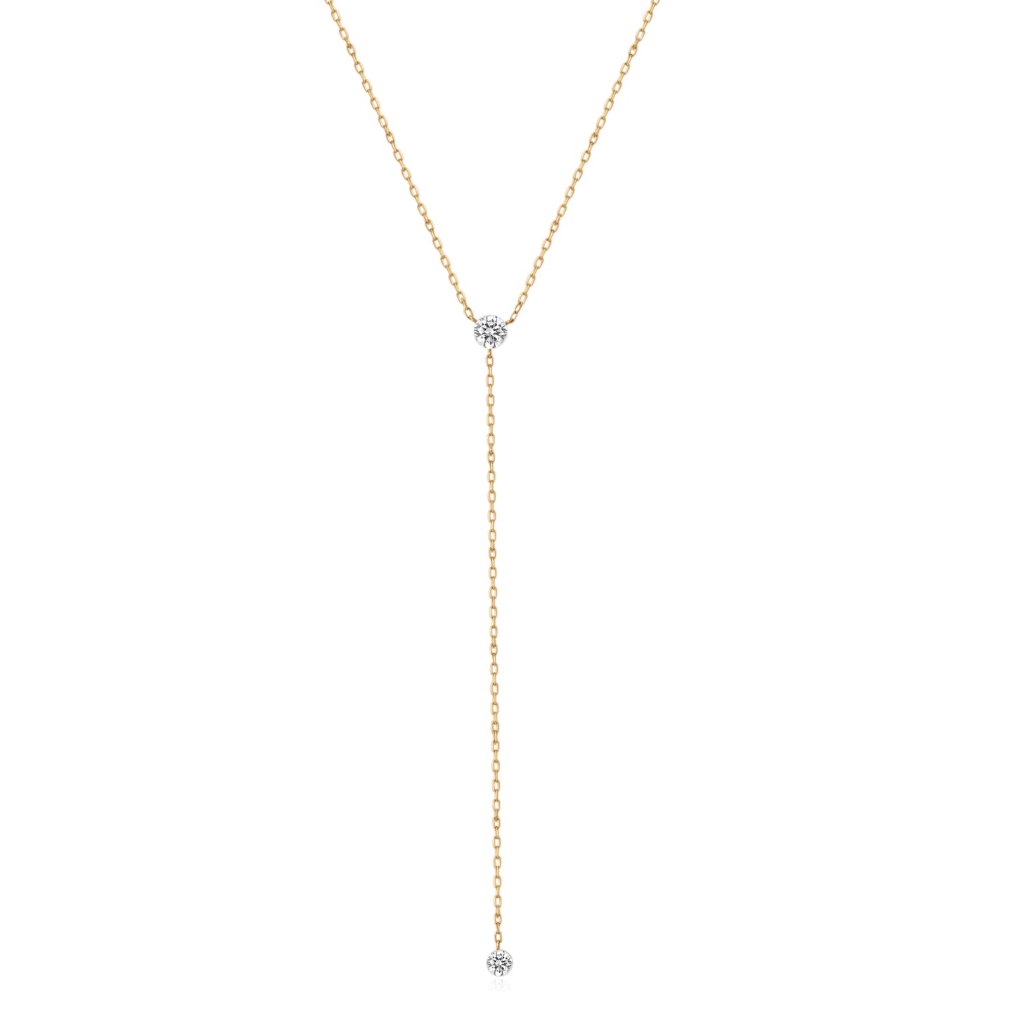 Invisible String Lab Diamond Lariat Necklace