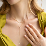 White Topaz Garland Necklace