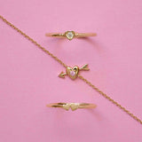 Toi et Moi Tiny Hearts Ring