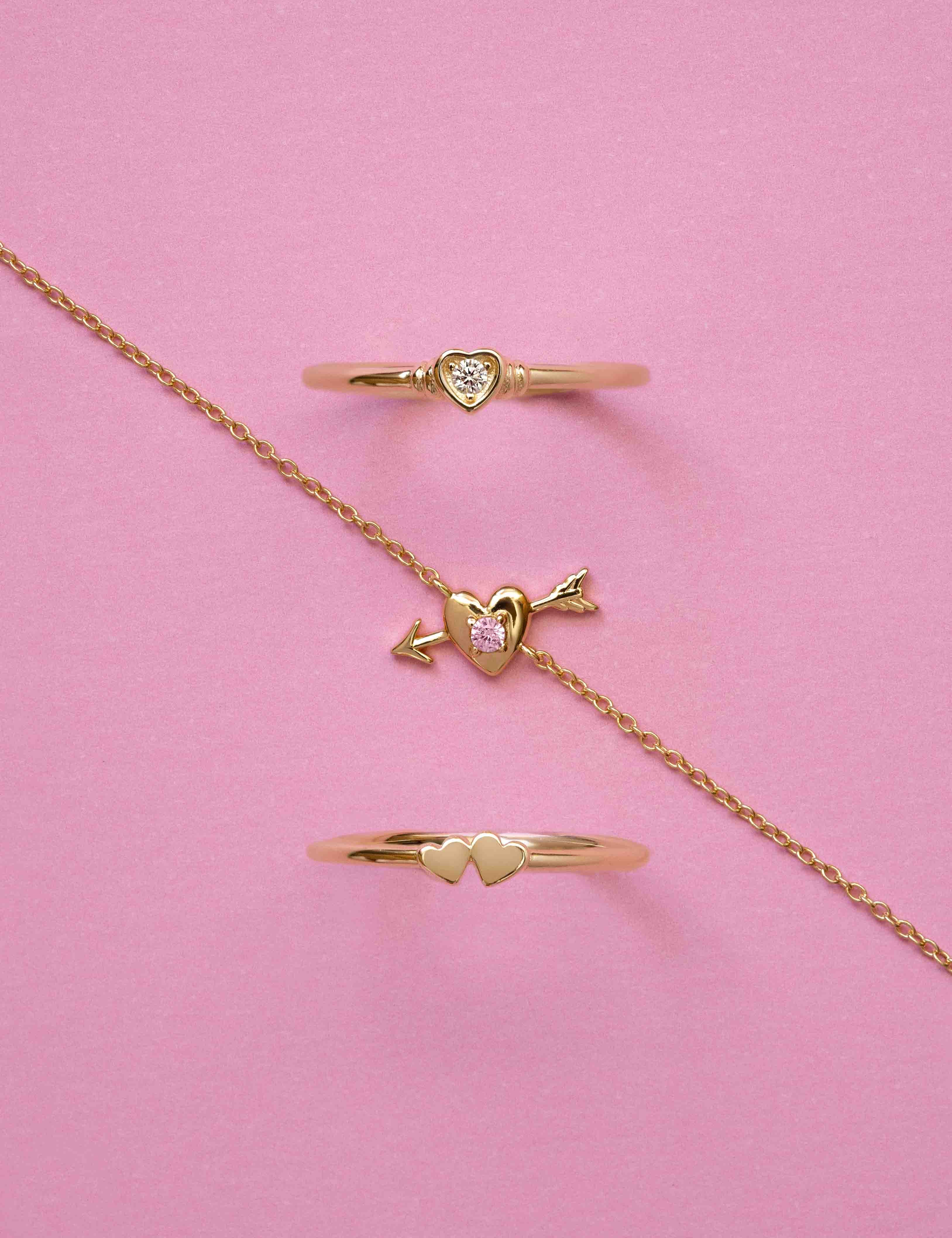 Toi et Moi Tiny Hearts Ring