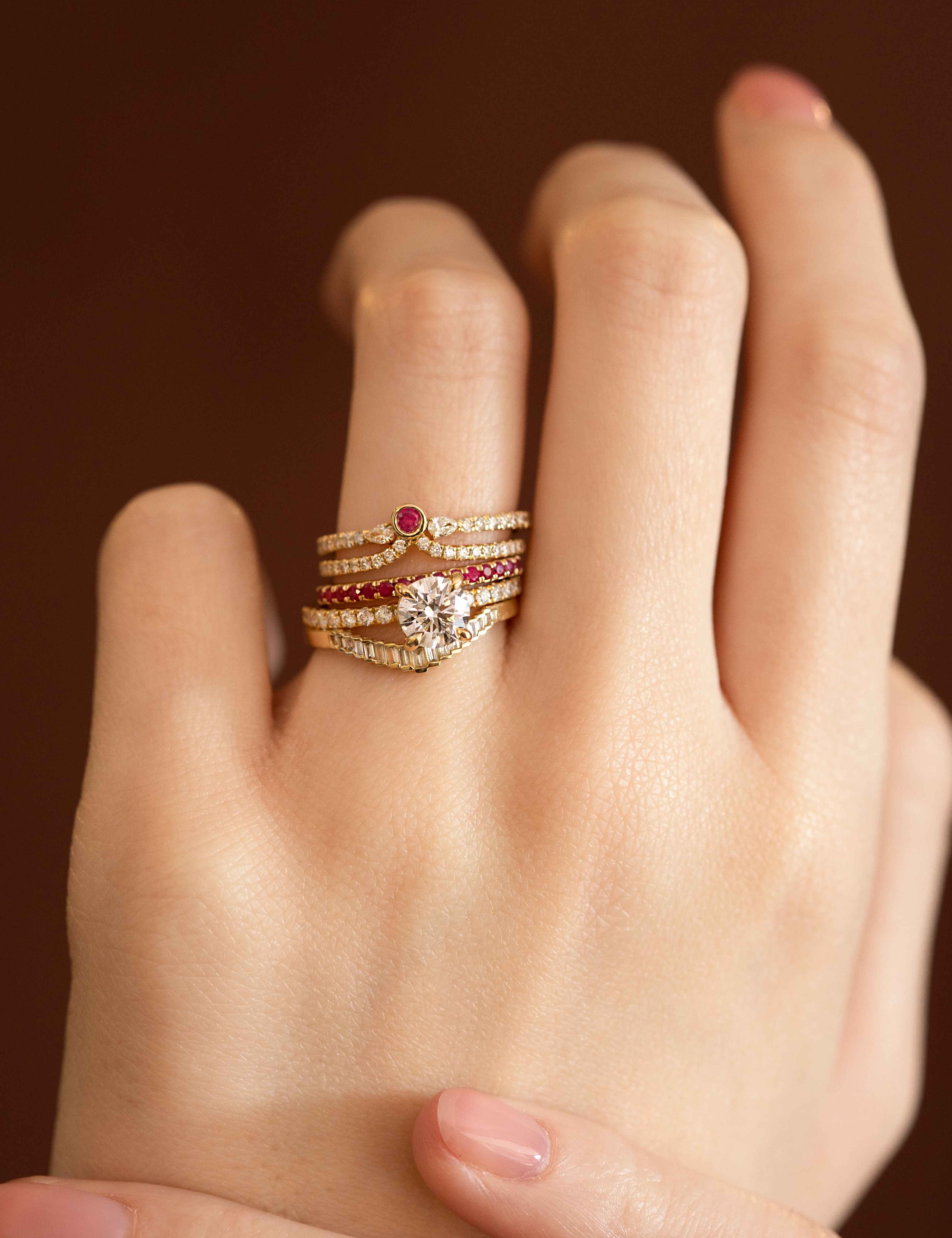 1.01ct Round Diamond Engagement Ring