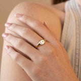Crescent Moon Signet Ring