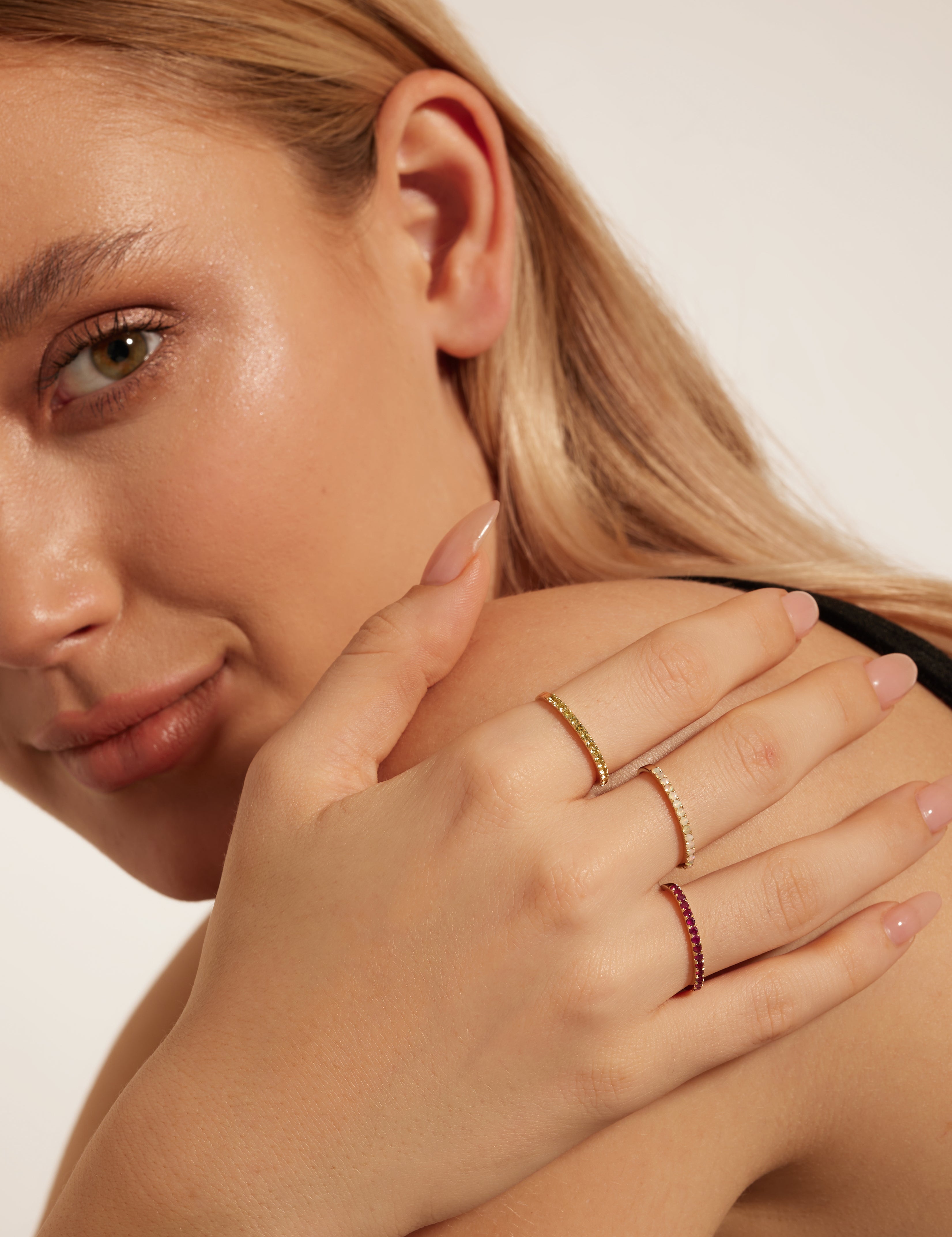 Olive Peridot Gold Ring