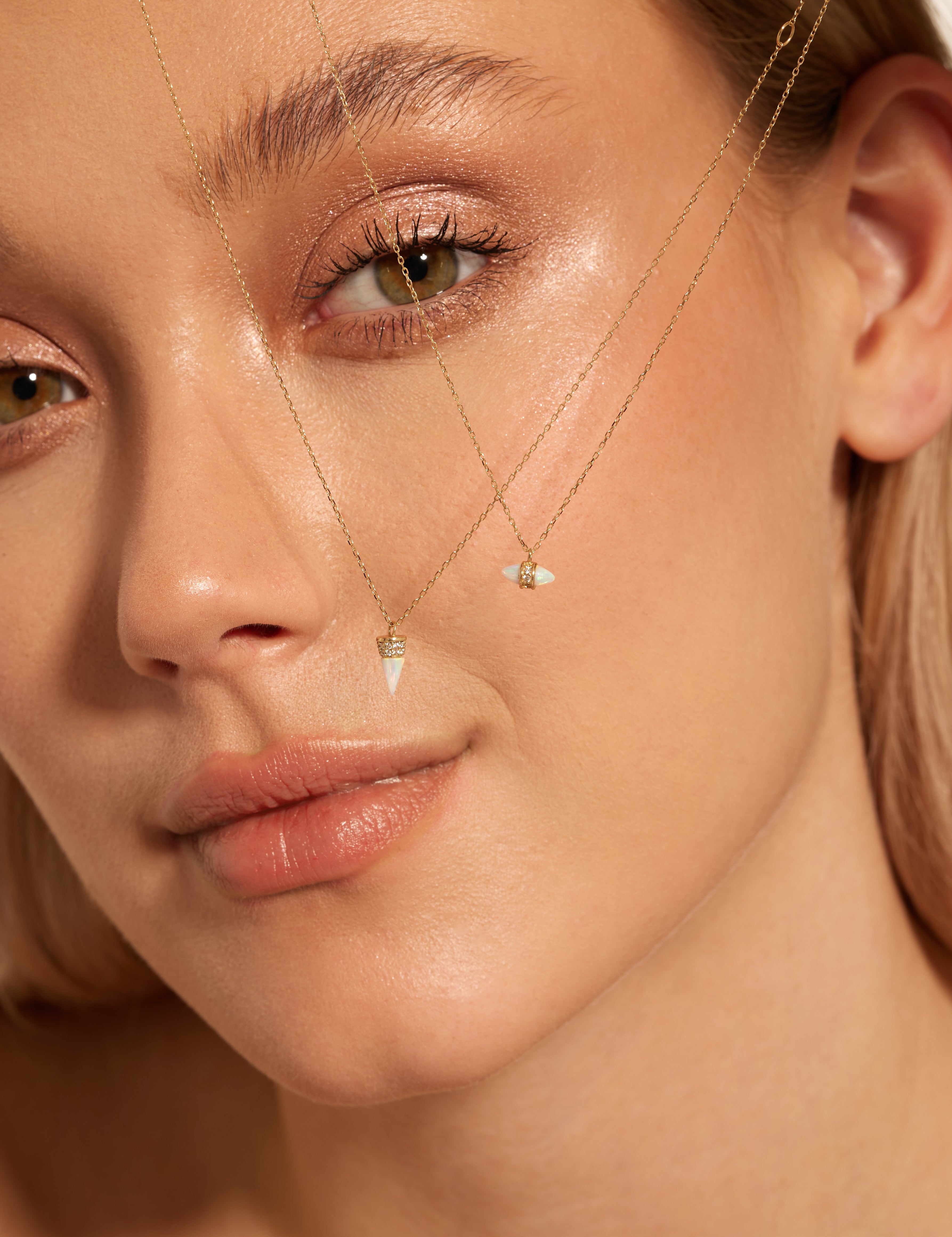 Forever Opalescent Diamond Gold Necklace
