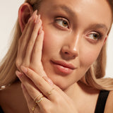 Single Star Diamond Gold Ring