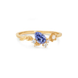 Blue Blossom Sapphire & Diamond Ring