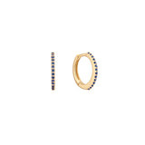 Blue Sapphire Huggie (Single)
