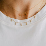 Midnight Rain Diamond Gold Necklace