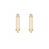 Clear Fringe Earrings (Pair)
