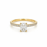 1.01ct Elongated Cushion Engagement Ring