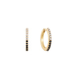 Balance Diamond Gold Hoop Earring (Single)