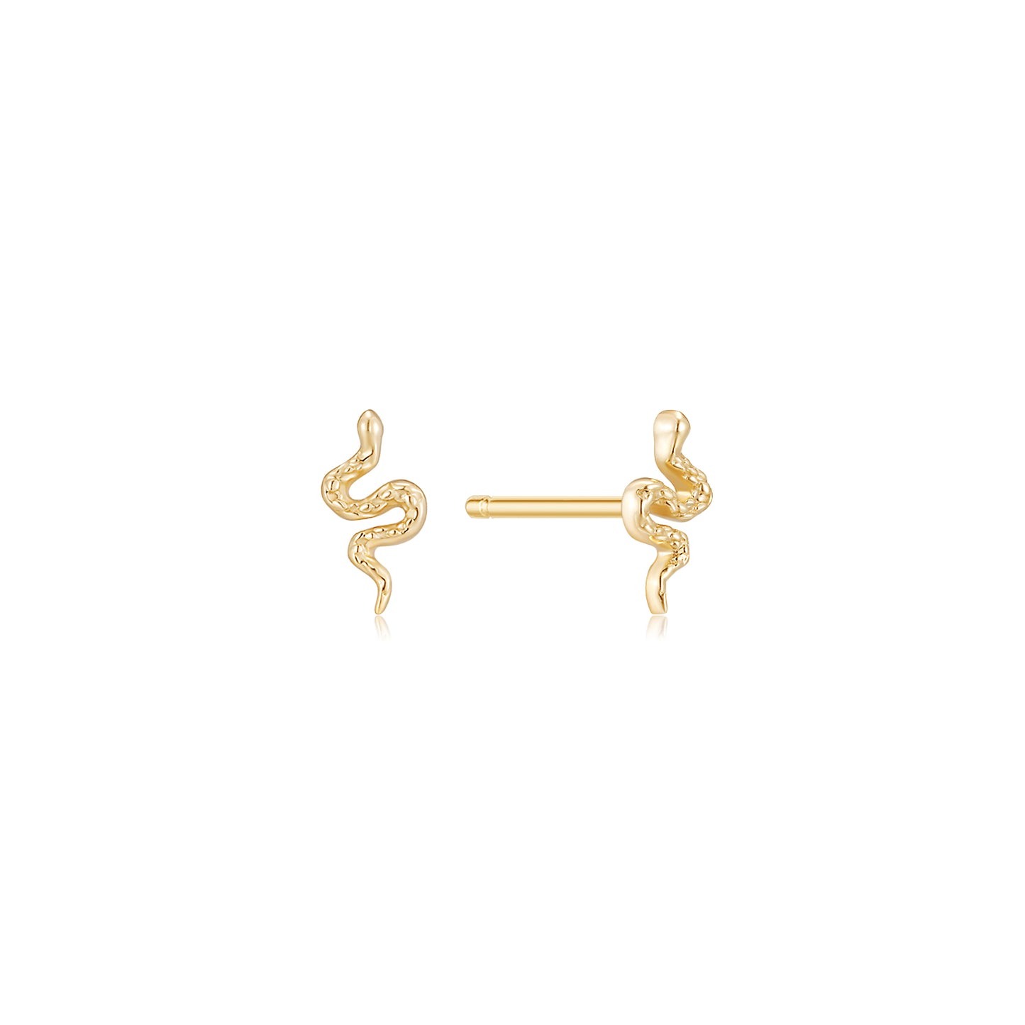 Smallest Snake Gold Stud (Single)