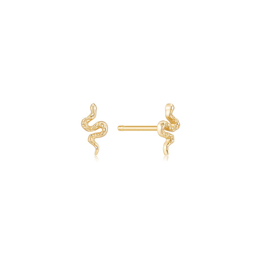 Smallest Snake Gold Stud (Single)