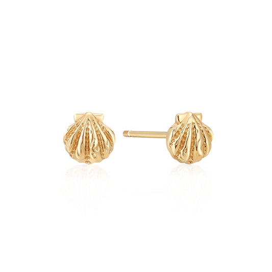 Seashell Gold Stud (Single)