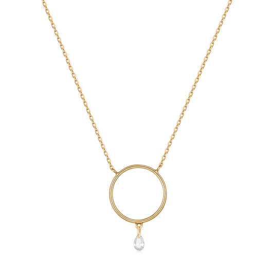 Trapezist Diamond Gold Necklace