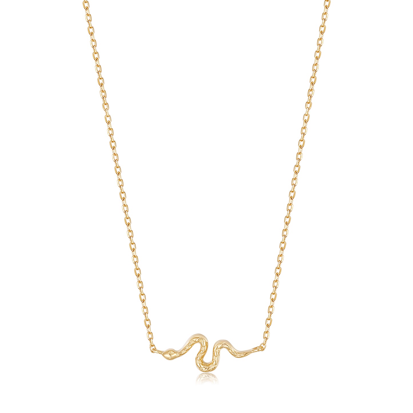 Smallest Snake Gold Necklace