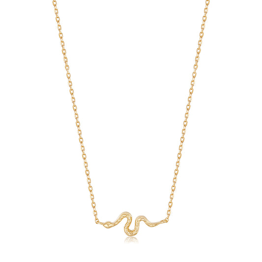 Smallest Snake Gold Necklace