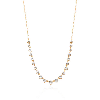 White Topaz Garland Necklace
