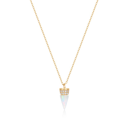 Forever Opalescent Diamond Gold Necklace