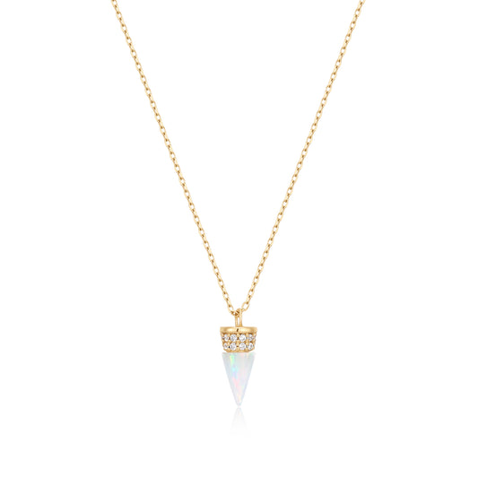 Forever Opalescent Diamond Gold Necklace