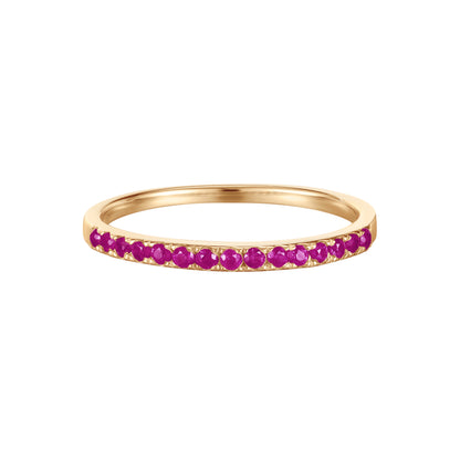 Raspberry Ruby Gold Ring