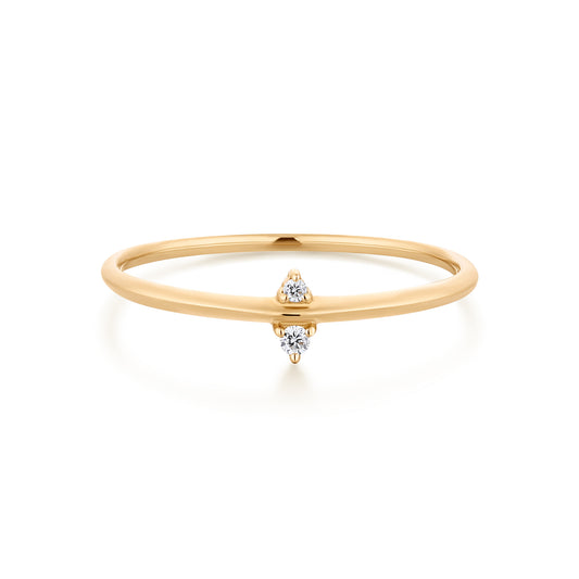 Little Troublemaker Diamond Gold Ring