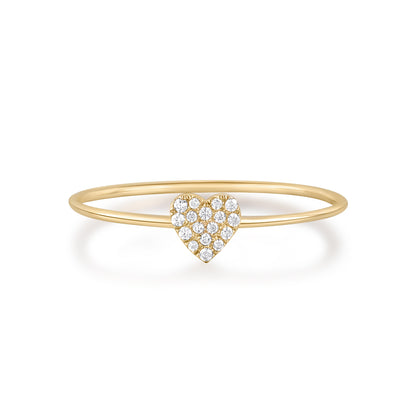 Wild Heart Diamond Pavé Gold Ring