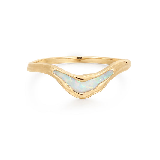 Opalescent Gold Ring