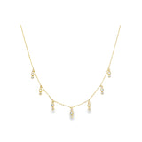 Midnight Rain Diamond Gold Necklace