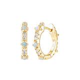 Oceanside Opalite Huggies (Pair)
