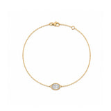 Oval Lab Diamond Bezel Solitaire Bracelet