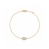 Pear Lab Diamond Bezel Solitaire Bracelet