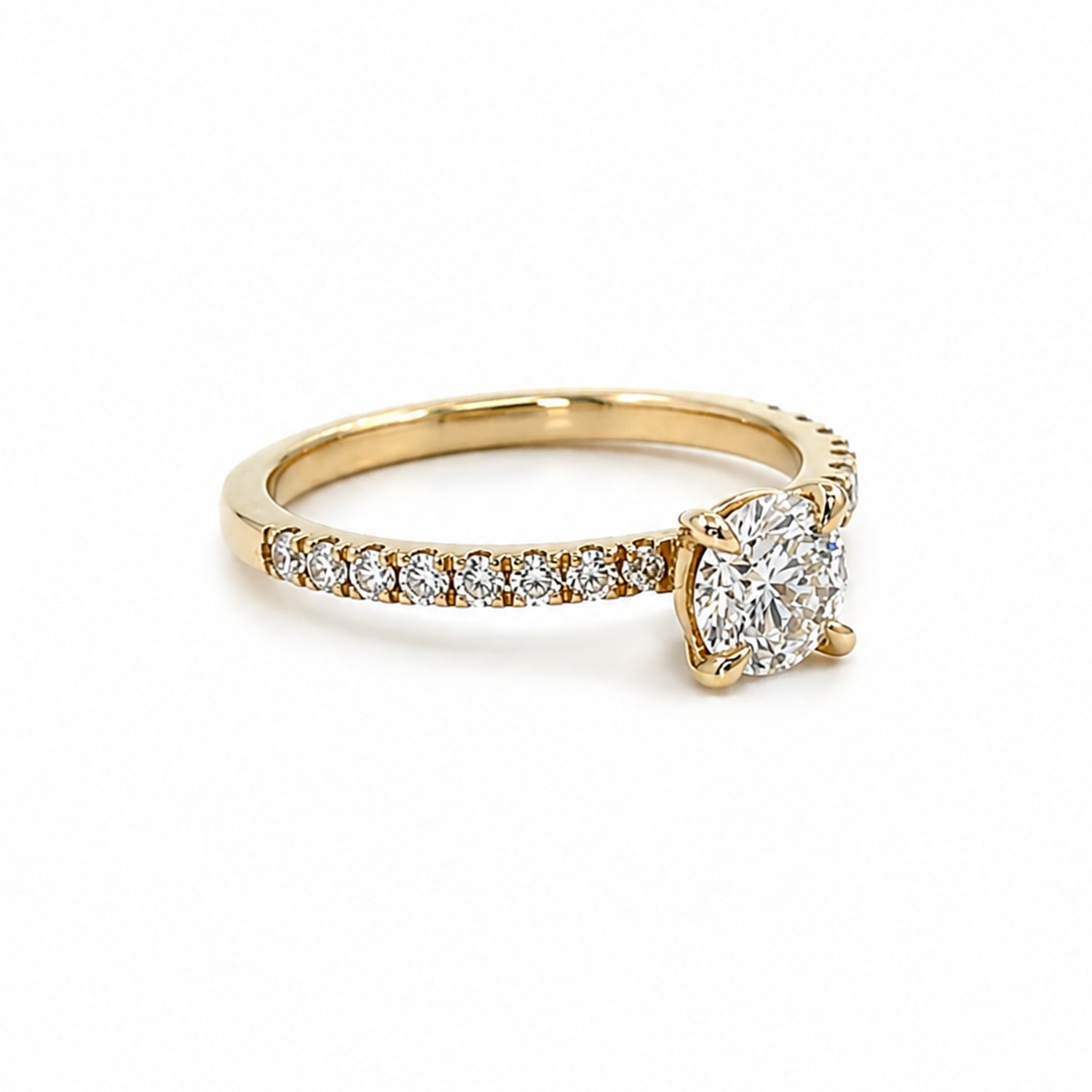 1.01ct Round Diamond Engagement Ring