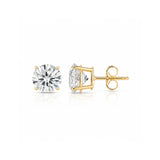 Round Lab Diamond Stud Earrings (Pair)