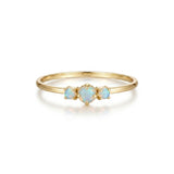 Seaside Three Opal Ring