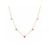 Shades Of Love Hearts Necklace