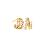 Shiny SpiralI Small Hoops (Pair)
