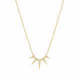 Small Spikes Diamond Necklace