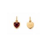 XO Rhodolite Garnet Charm