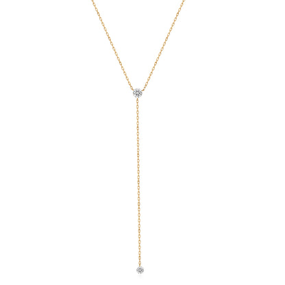 Invisible String Lab Diamond Lariat Necklace