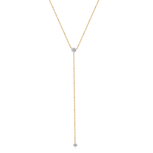 Invisible String Lab Diamond Lariat Necklace